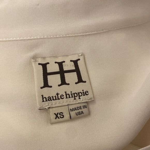 Haute Hippie Cream Silk blouse, XS - Picture 7 of 7